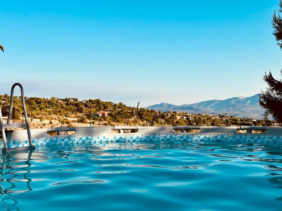 Natural landscape, Mountain view, Pool view, Swimming pool