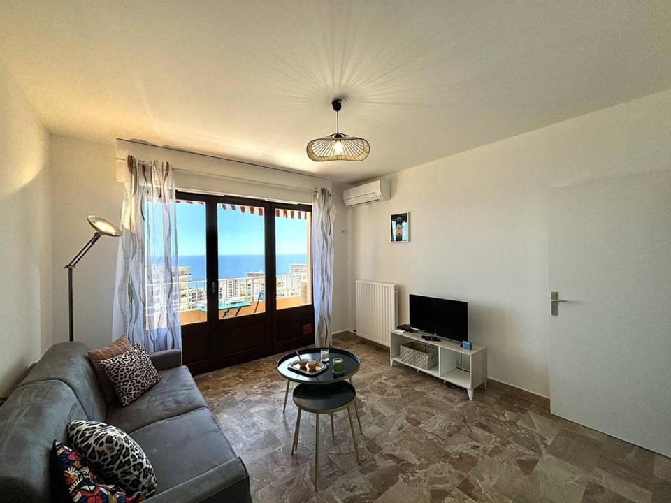 Living room, Seating area, Sea view