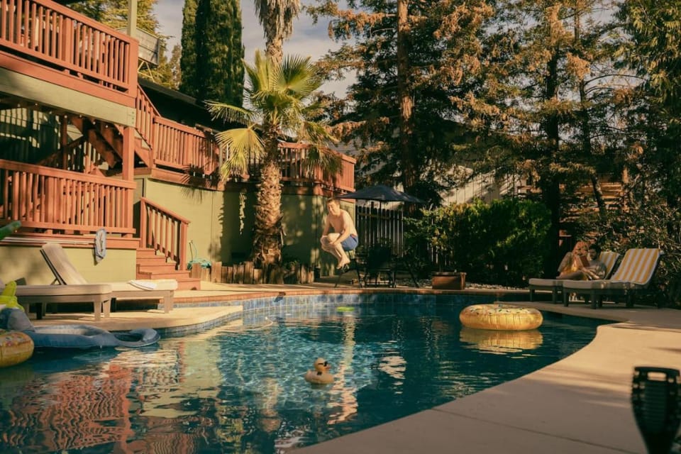 Natural landscape, Pool view, Swimming pool