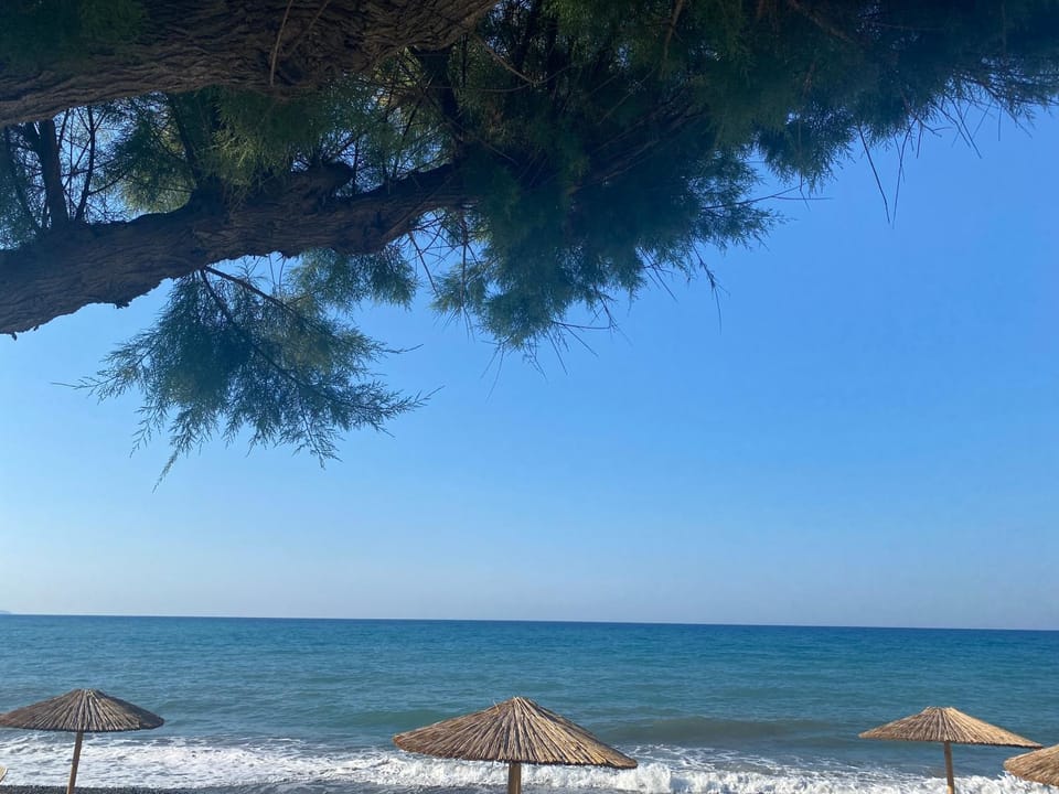 Beach, Sea view, sunbed