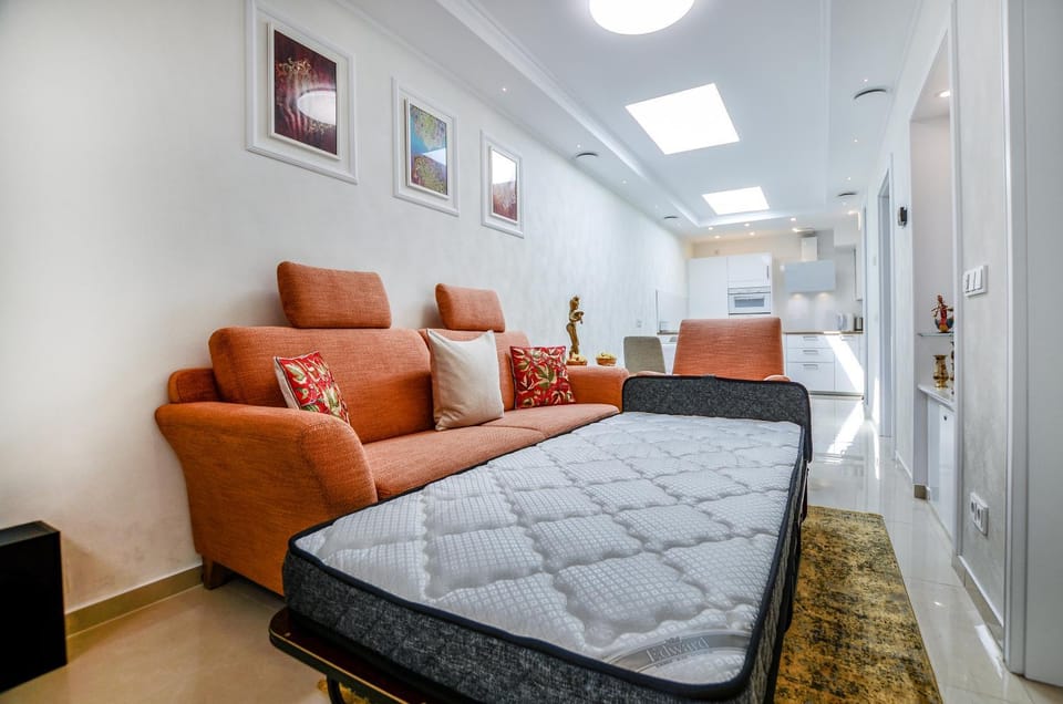 Bed, Living room, Photo of the whole room