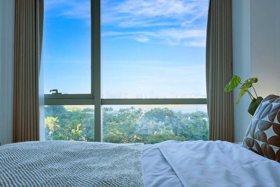 Bed, Natural landscape, Bedroom