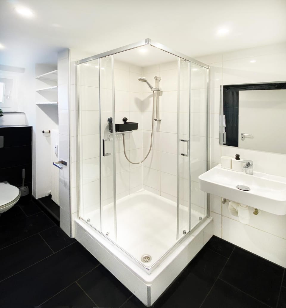 Shower, Toilet, Bathroom, towels