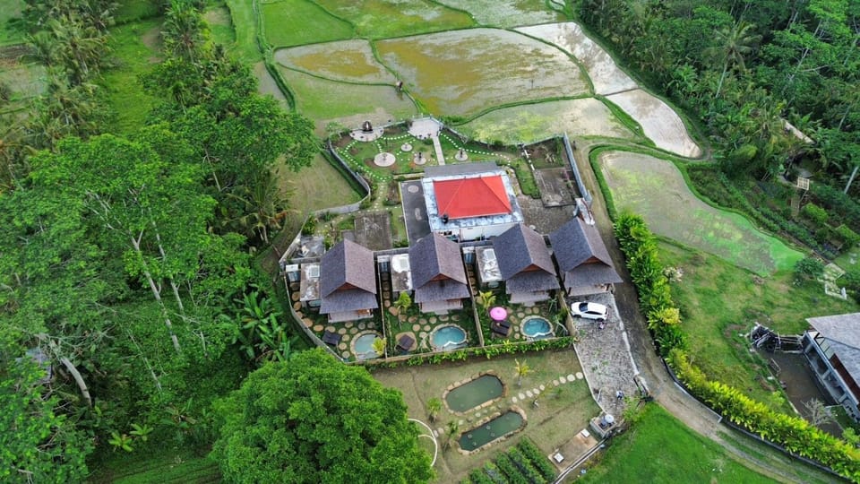 Property building, Day, Neighbourhood, Natural landscape, Bird's eye view, Pool view, Street view, Swimming pool