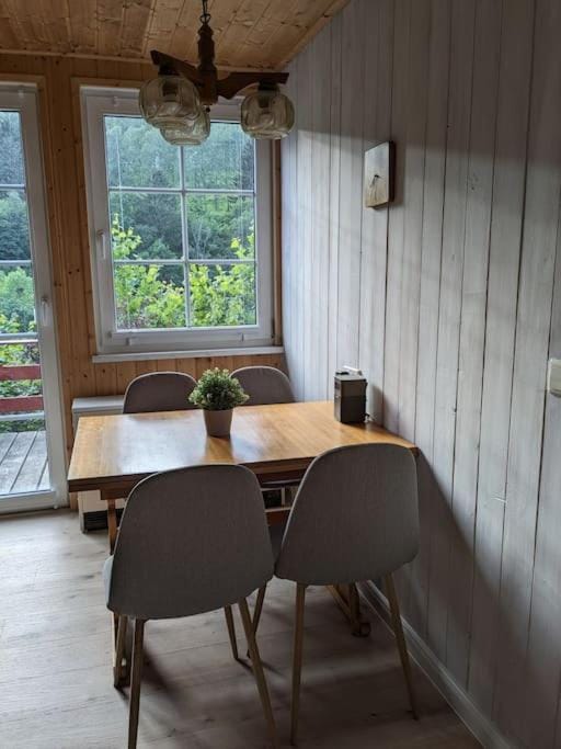 Hellaberg IV Ferienhaus am Waldrand mit Sauna & großer Terrasse House in Thuringia, Germany