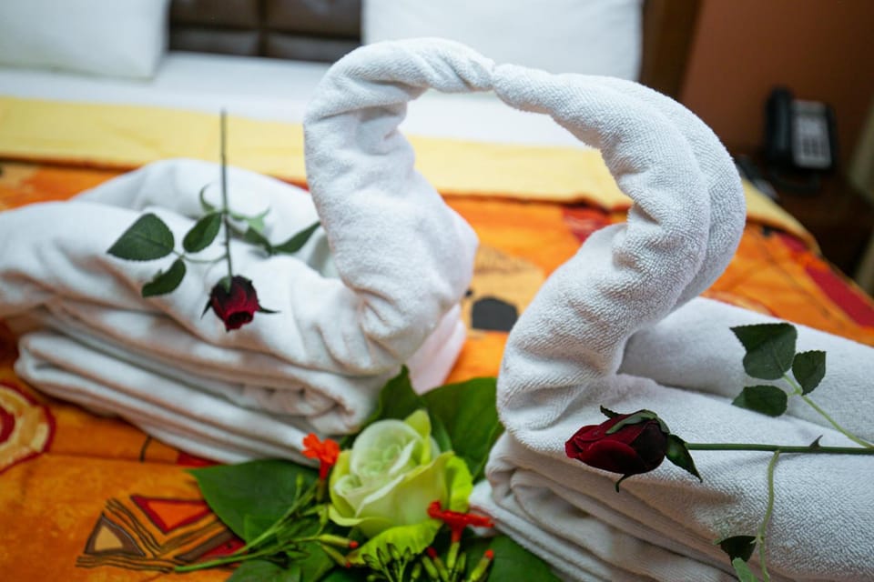Decorative detail, towels