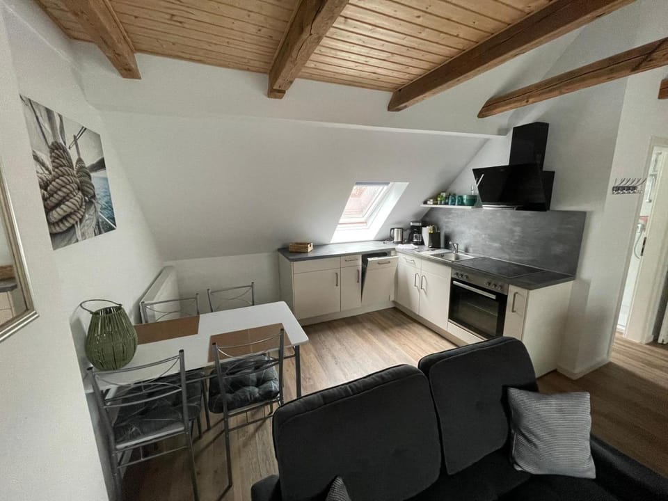 Living room, kitchen