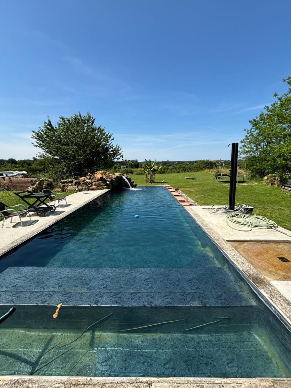 Natural landscape, Garden, Swimming pool
