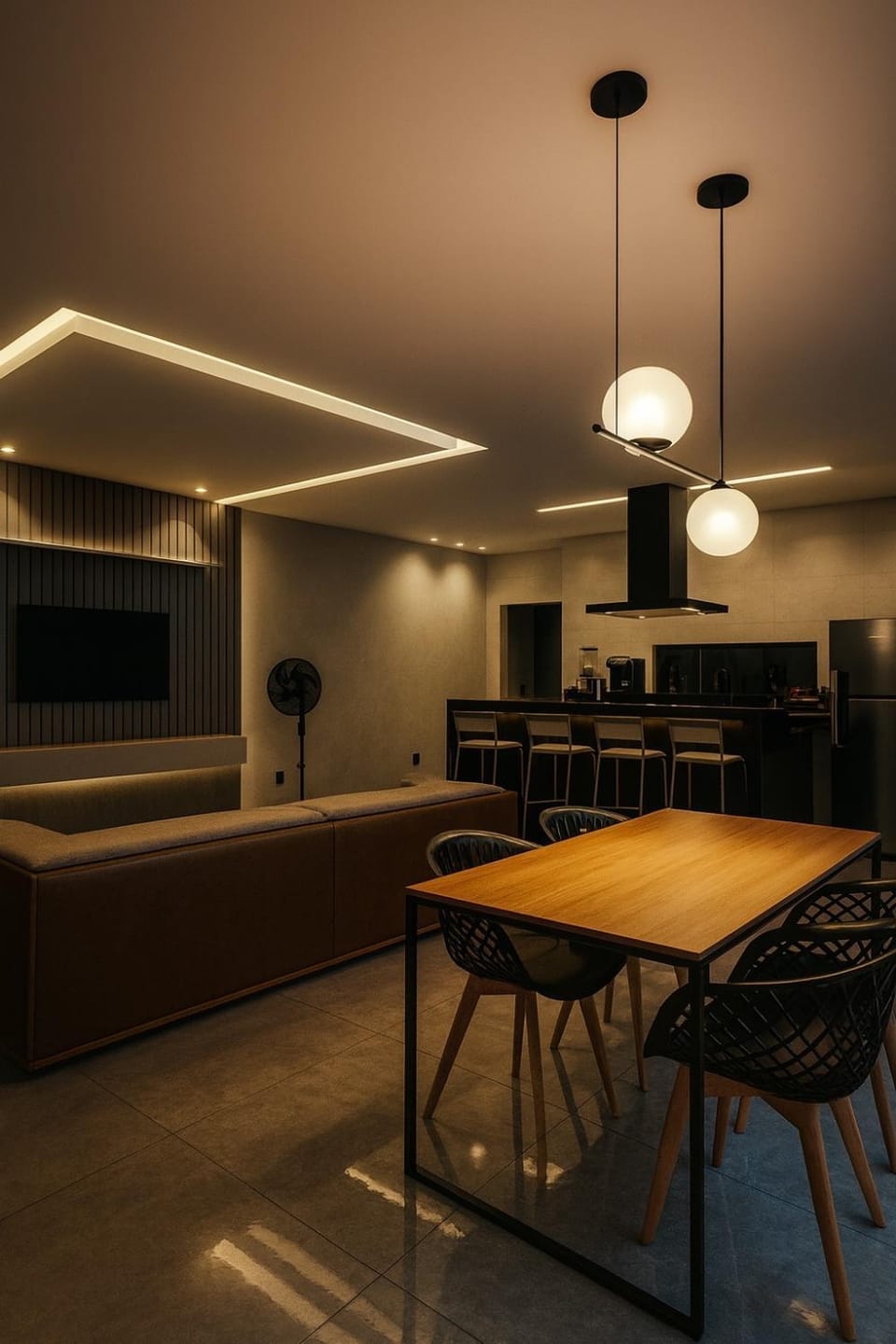 TV and multimedia, Kitchen or kitchenette, Dining area