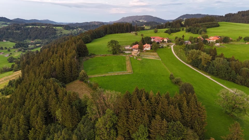 Natural landscape, Bird's eye view, Mountain view