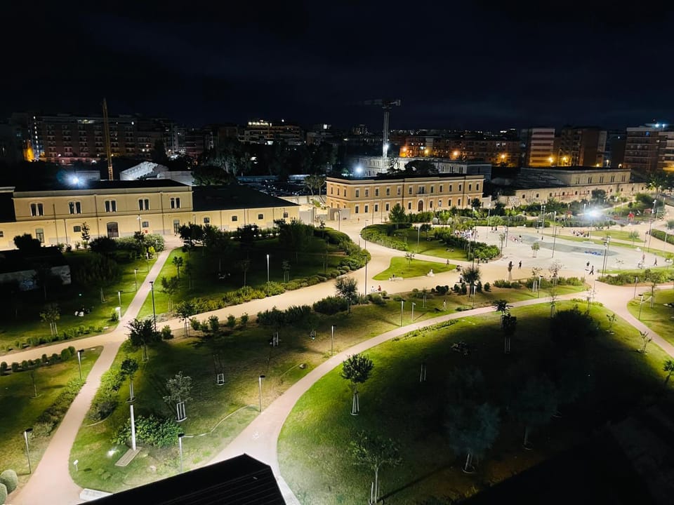 Property building, Night, Street view