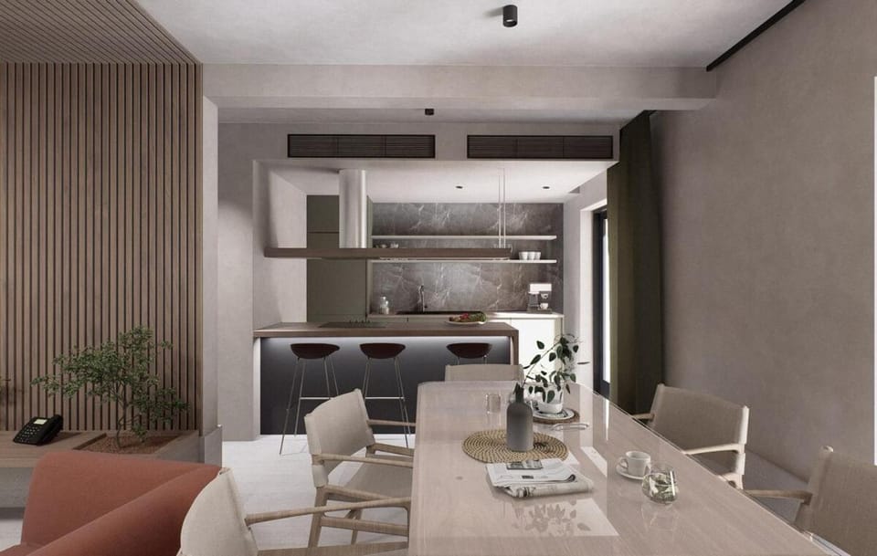 Kitchen or kitchenette, Seating area, Dining area