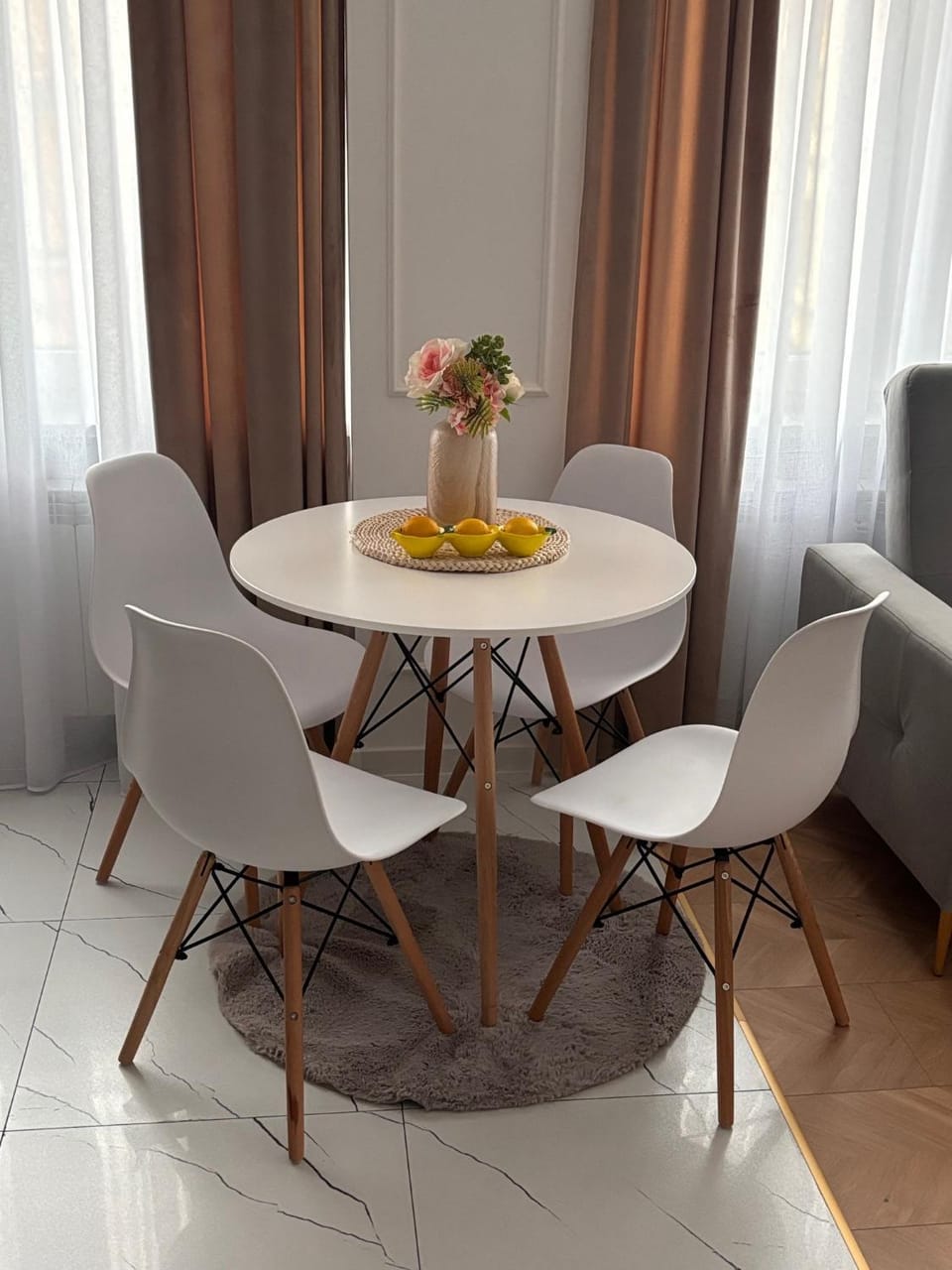 Living room, Seating area, Dining area