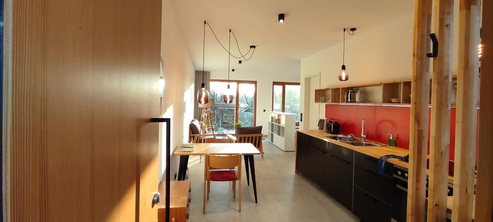 Living room, Garden view, kitchen