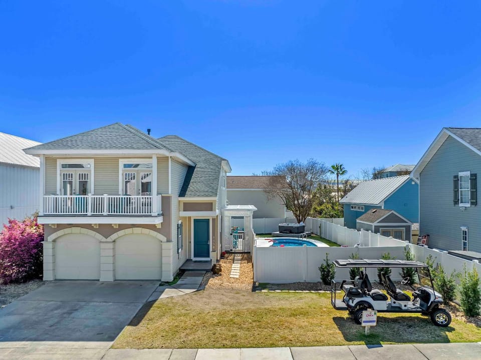 Destin House Pool +Hot Tub 5BR w Golf Cart for 6 House in Destin