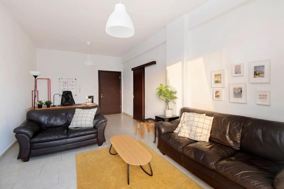 City Center Top Floor Big Balcony 2BR Close to the Beach Apartment in Larnaca