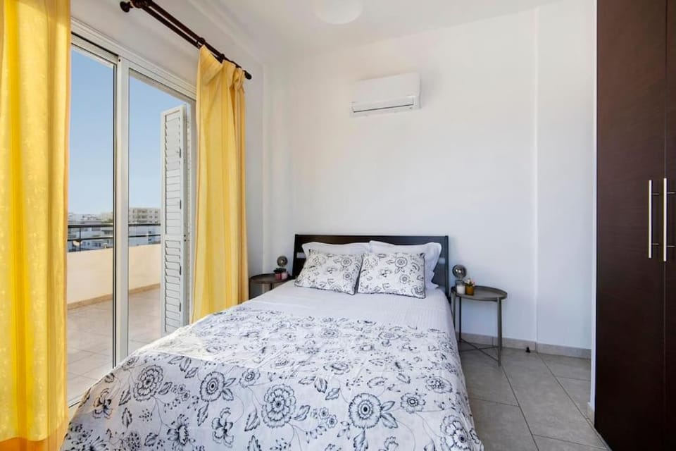 City Center Top Floor Big Balcony 2BR Close to the Beach Apartment in Larnaca