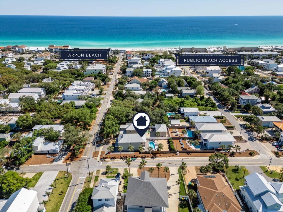 PalmTreeParadise Free Golf Cart 5 min walk 2 Beach House in Destin