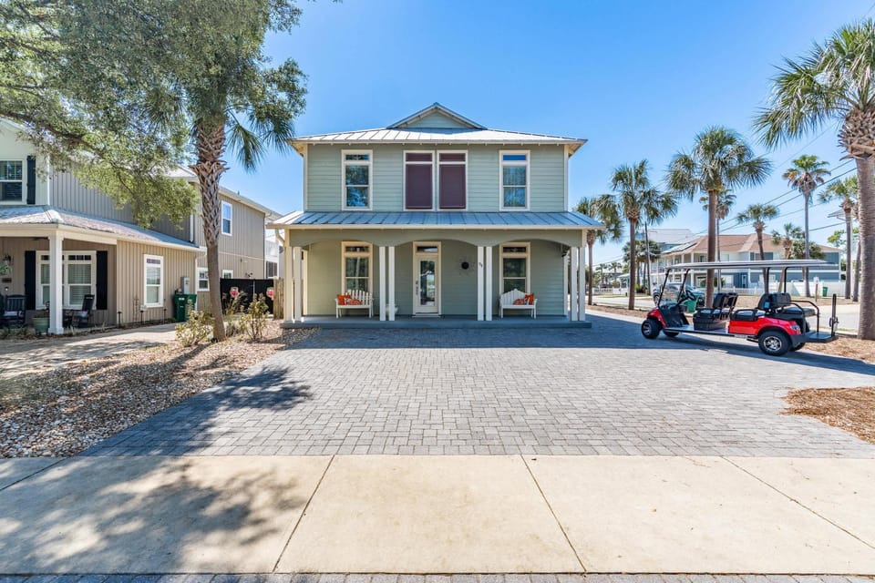 PalmTreeParadise Free Golf Cart 5 min walk 2 Beach House in Destin