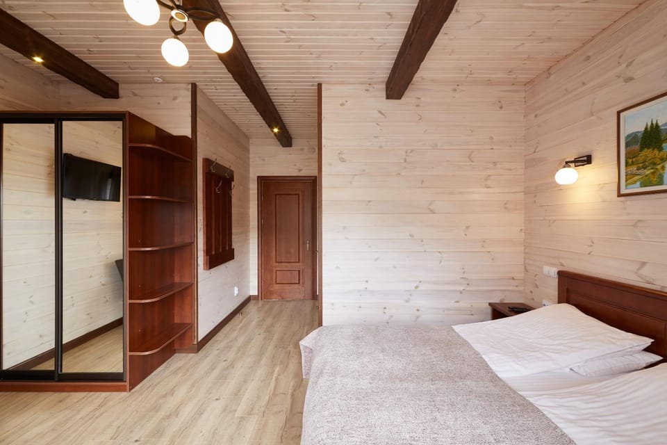 Bed, Photo of the whole room, Bedroom, wardrobe