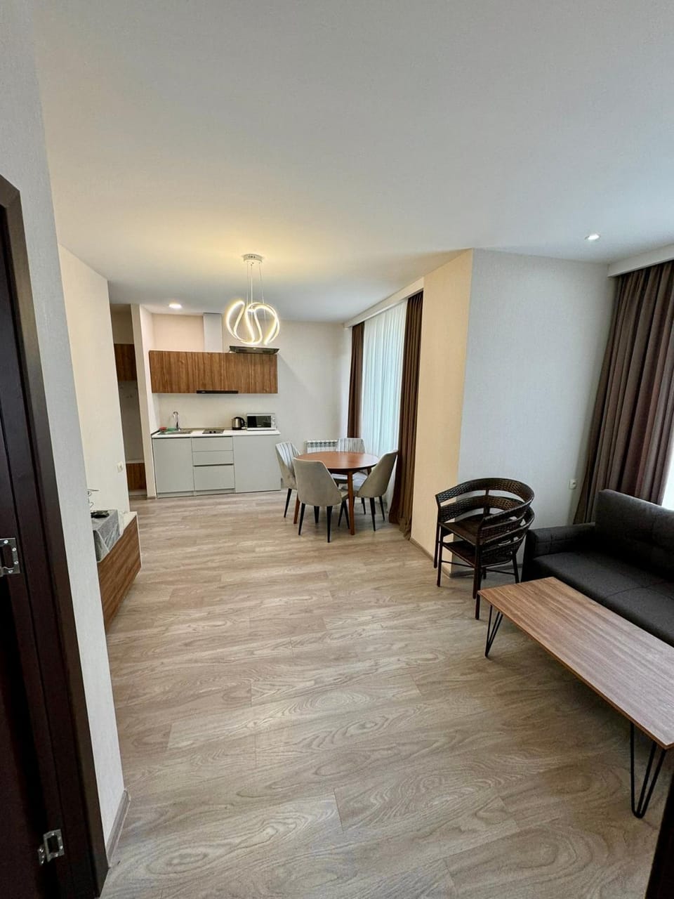 Living room, Seating area, Dining area