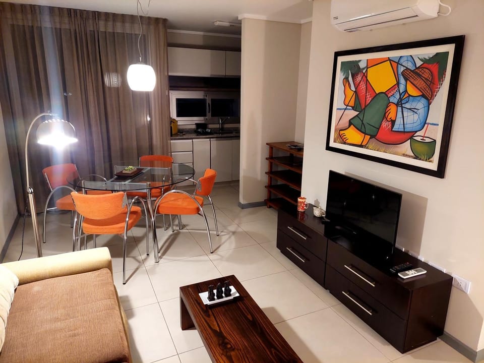 TV and multimedia, Balcony/Terrace, Kitchen or kitchenette, Living room, Seating area, Dining area, heating, air conditioner