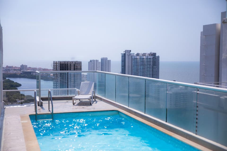 Pool view, Sea view, Swimming pool