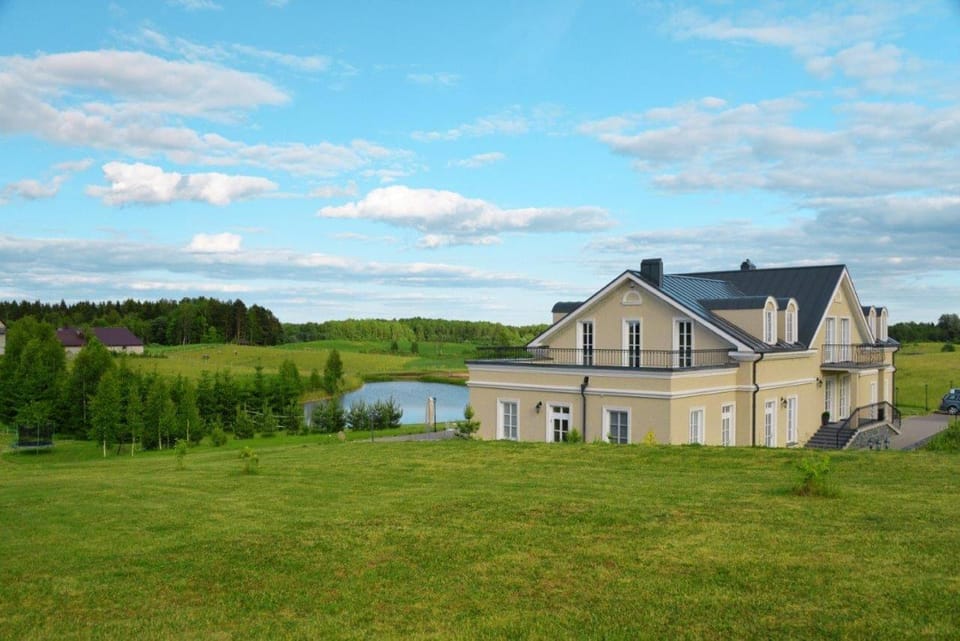 Property building, Natural landscape, Lake view