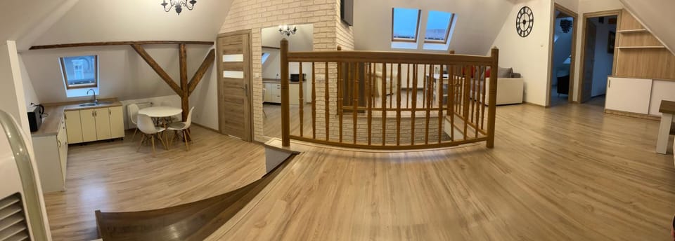 Kitchen or kitchenette, Living room, microwave, kitchen