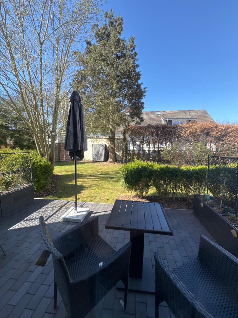 Patio, Seating area, Garden view