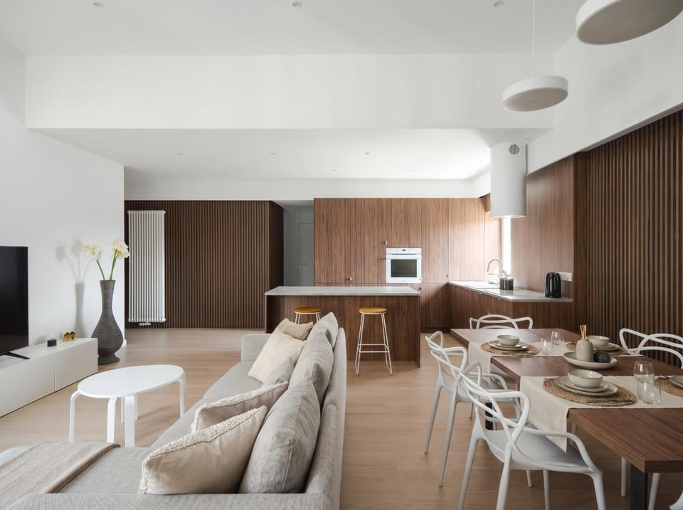 TV and multimedia, Kitchen or kitchenette, Living room, Seating area, Dining area, minibar