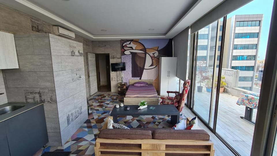 Bed, Balcony/Terrace, Kitchen or kitchenette, Living room