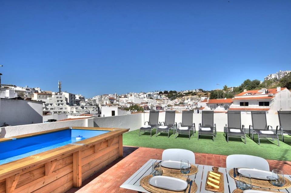 Property building, Patio, Day, Natural landscape, View (from property/room), Balcony/Terrace, Pool view, Swimming pool, sunbed
