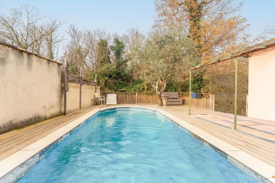 Property building, Living room, Swimming pool