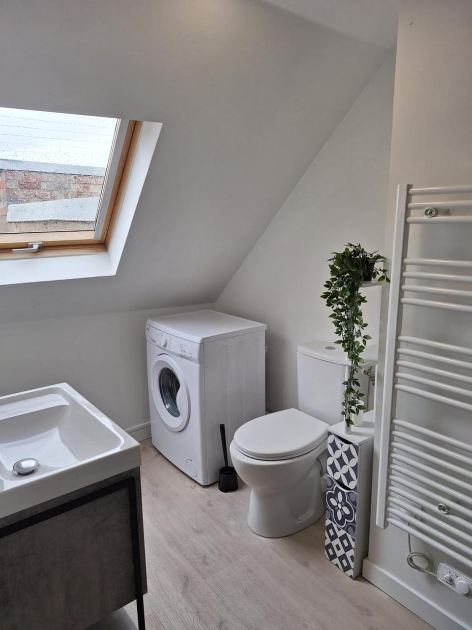 Shower, Bathroom, hair dryier, washing machine