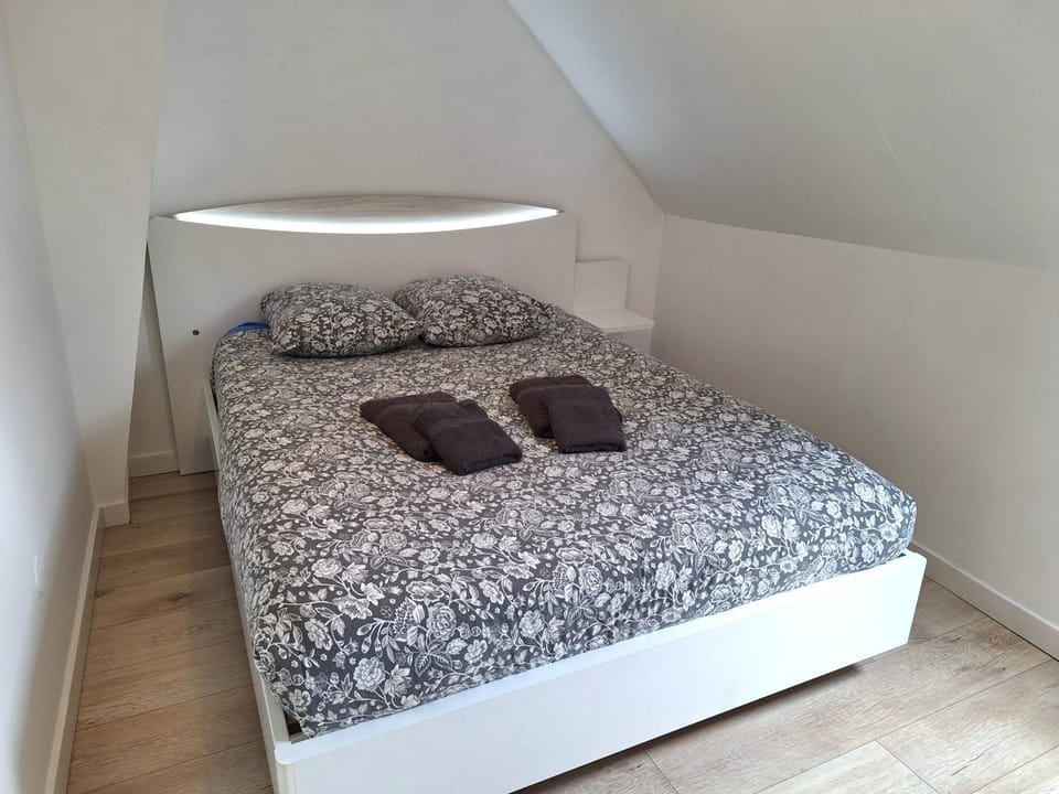Bed, Bedroom, internet, towels, air conditioner