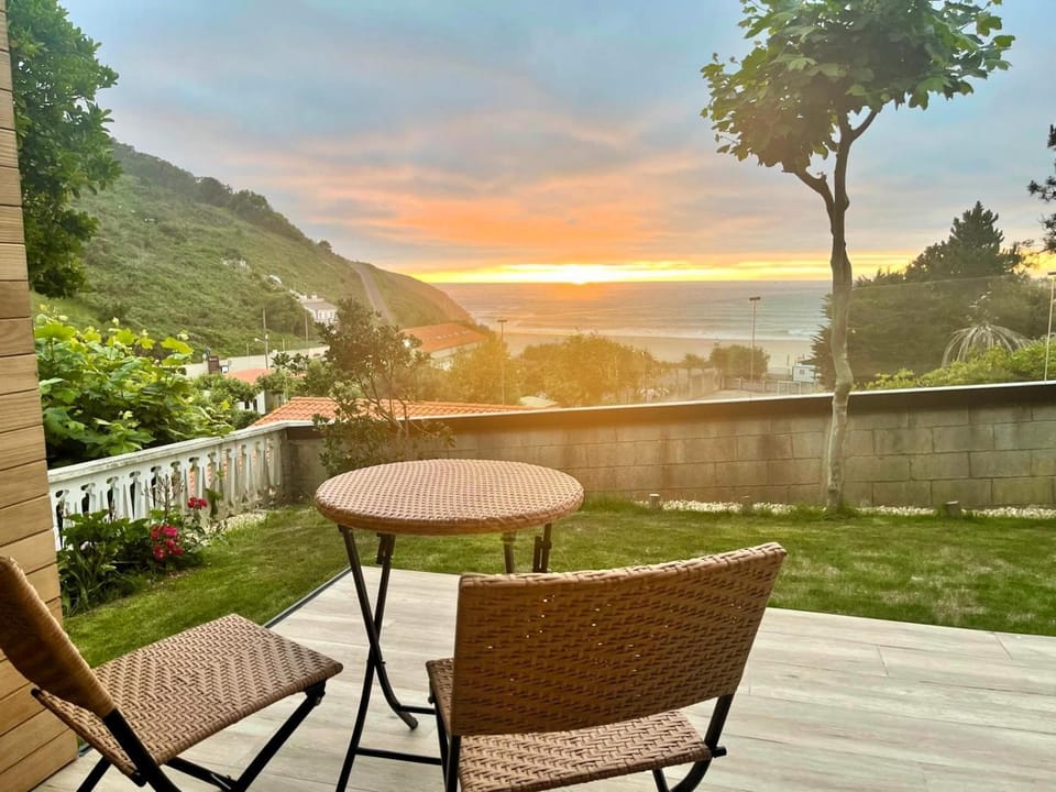 Natural landscape, Balcony/Terrace, Sea view, Sunset