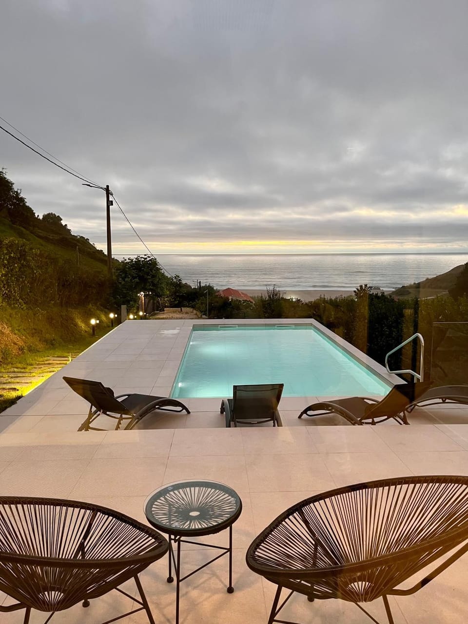 Natural landscape, Pool view, Sea view, Swimming pool