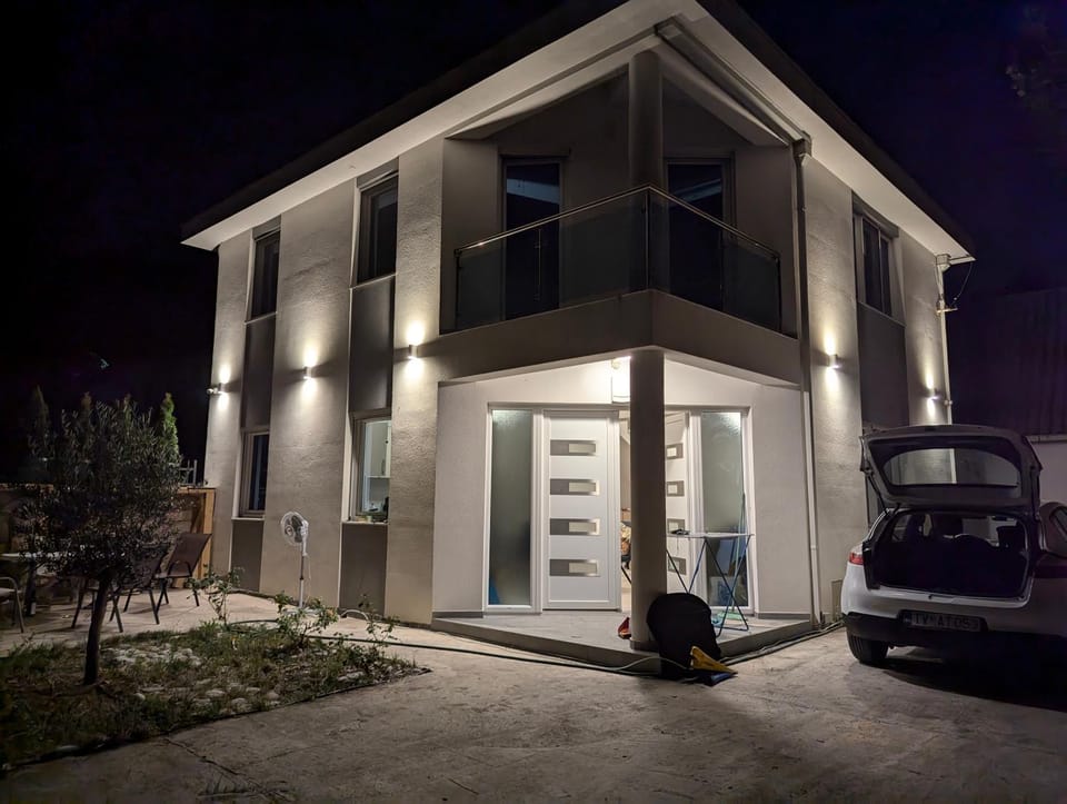 Property building, Night, Parking