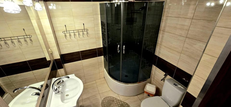 Shower, Toilet, Bathroom, towels