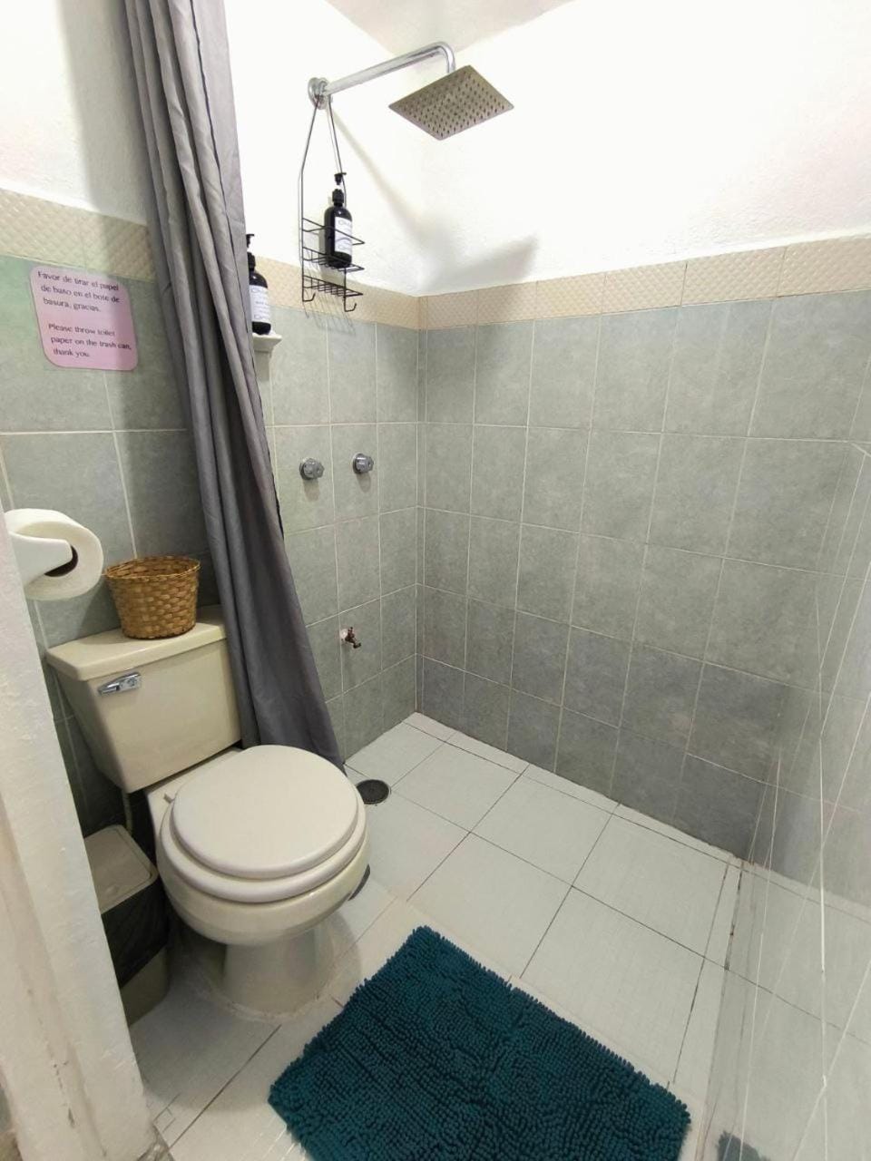 Shower, towels