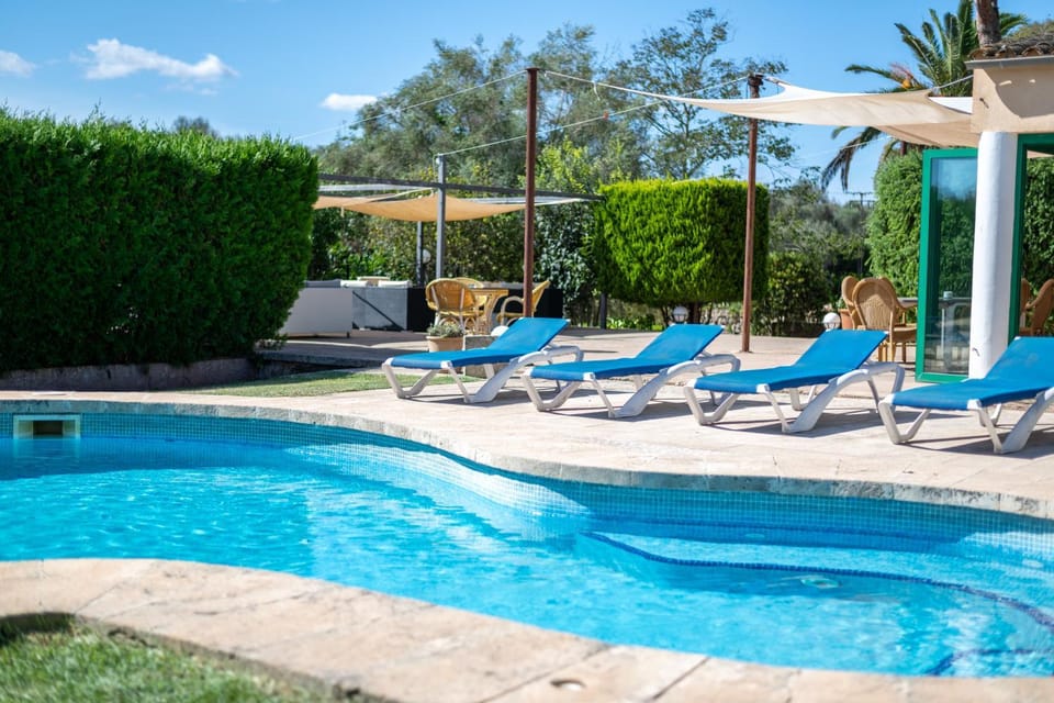 Property building, Living room, Swimming pool