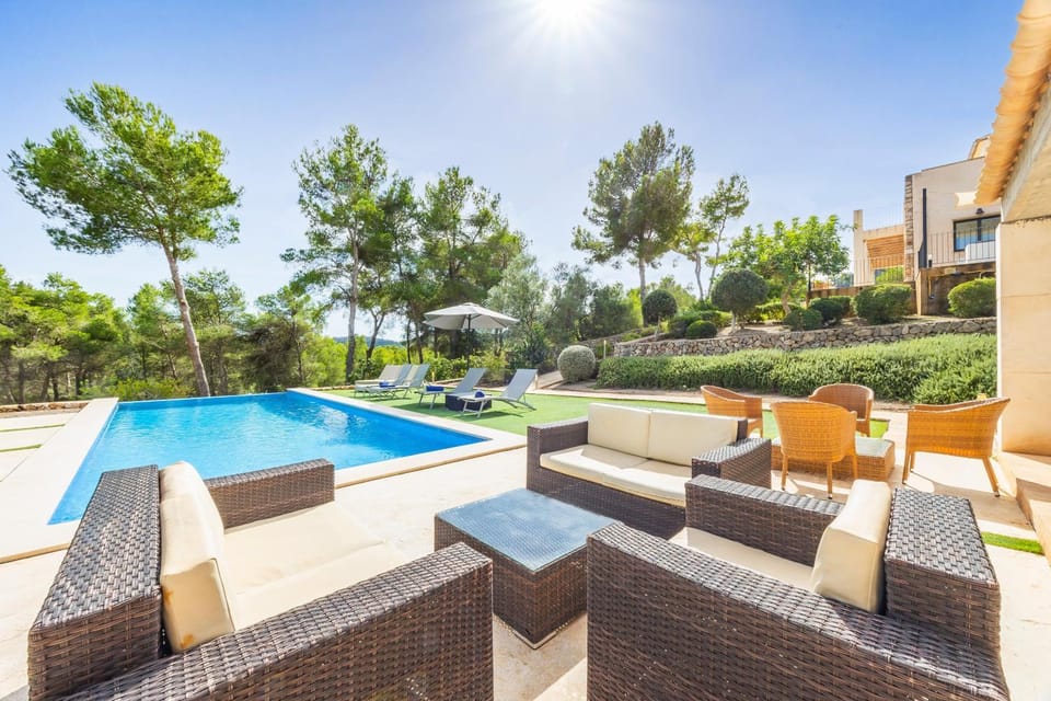 Property building, Living room, Swimming pool