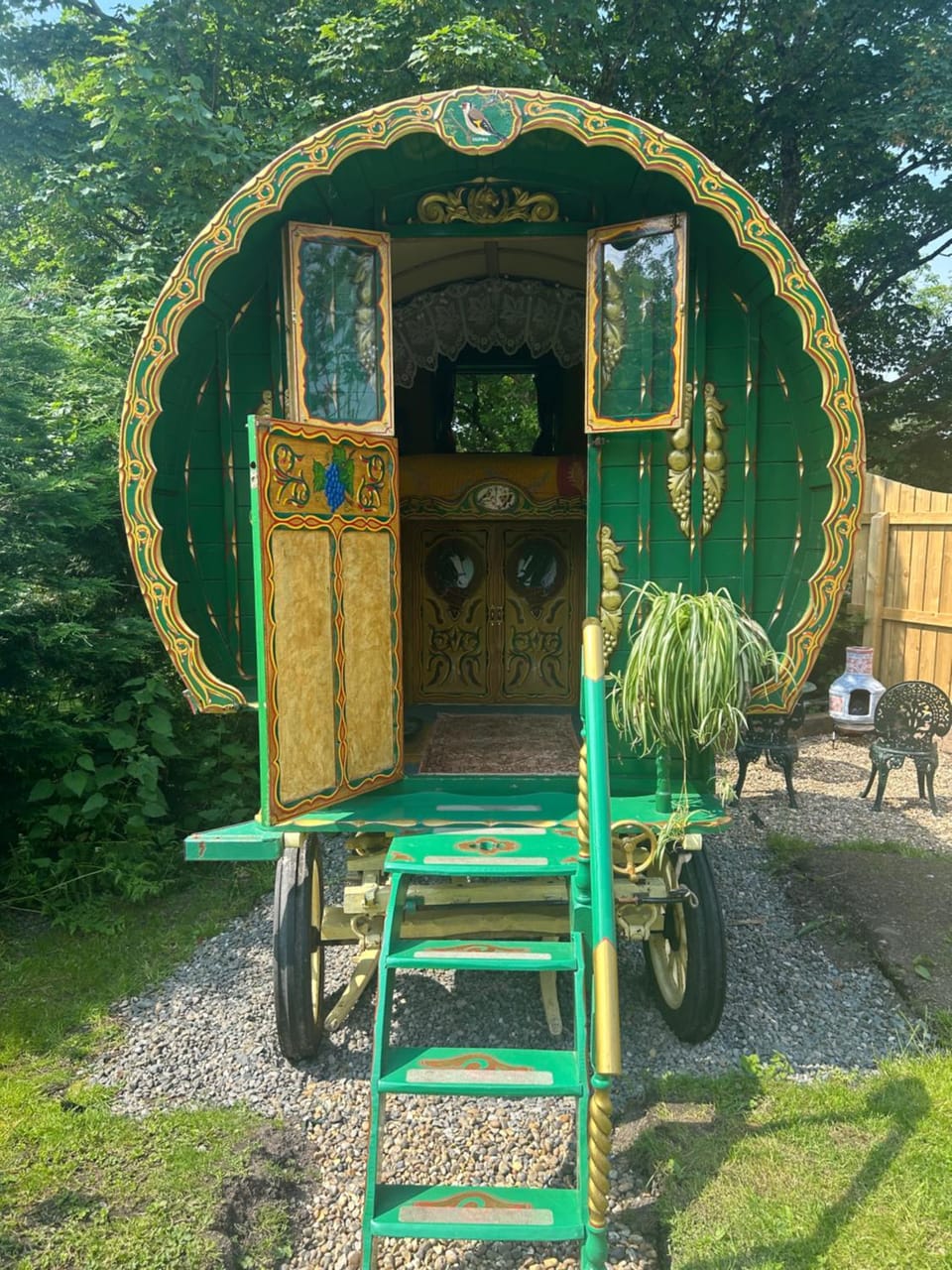 Gypsy Caravan Glamping Luxury tent in Wales