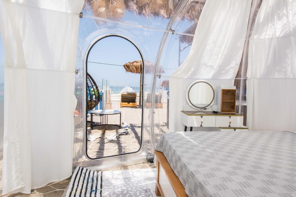 Bed, View (from property/room), Bedroom, Sea view