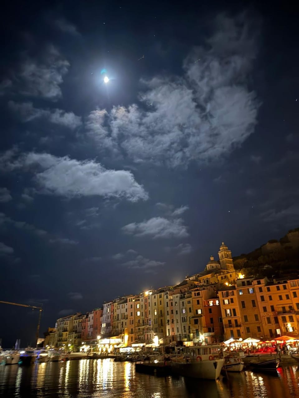 Night, Natural landscape, Sea view