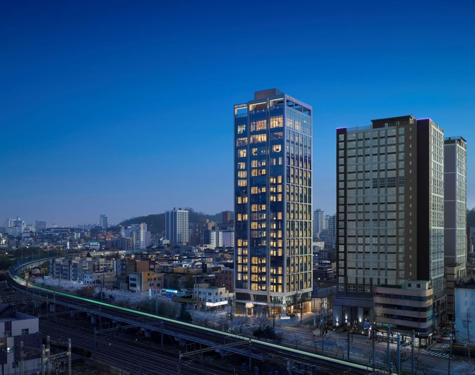 Property building, Night, City view