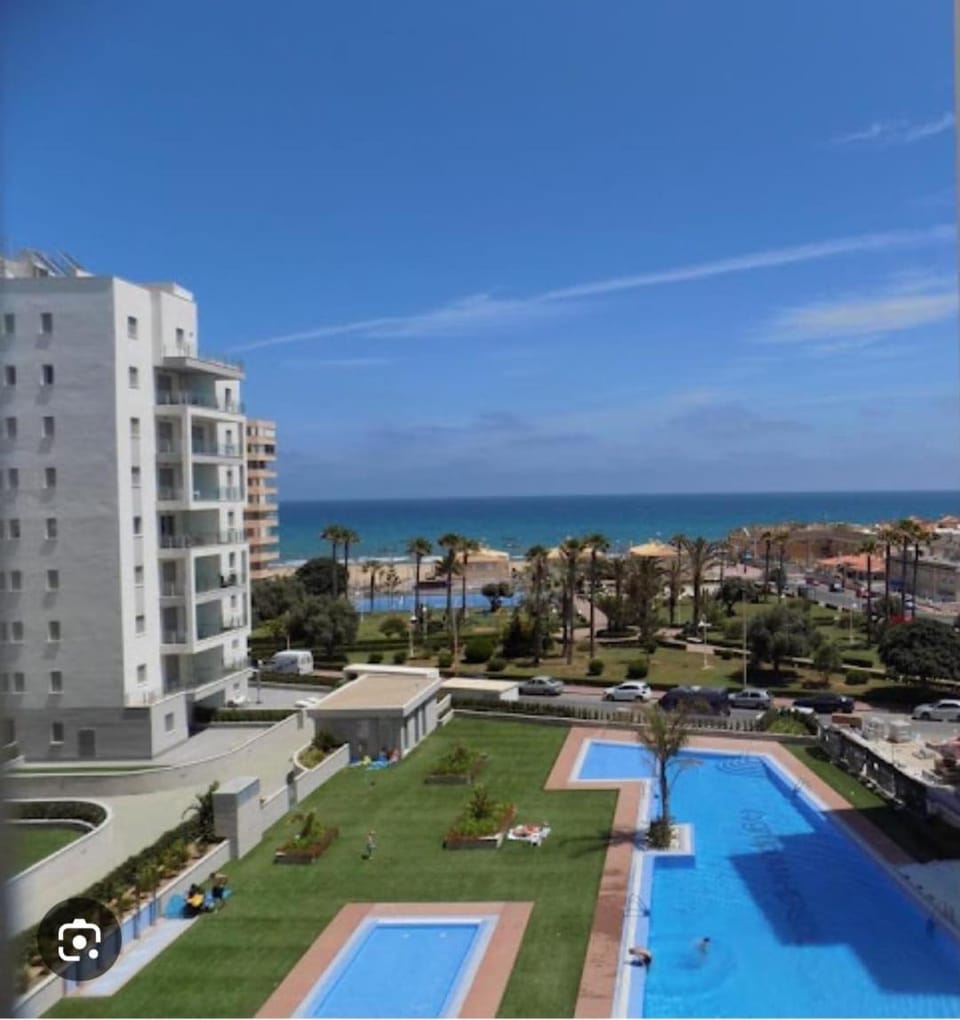 Property building, Natural landscape, Beach, Sea view, Swimming pool
