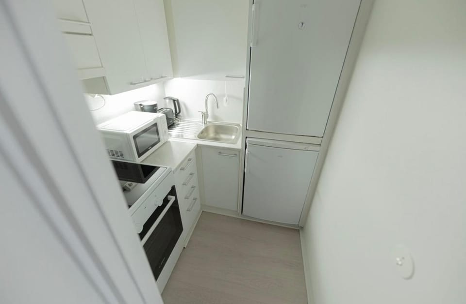 Kitchen or kitchenette, oven, stove