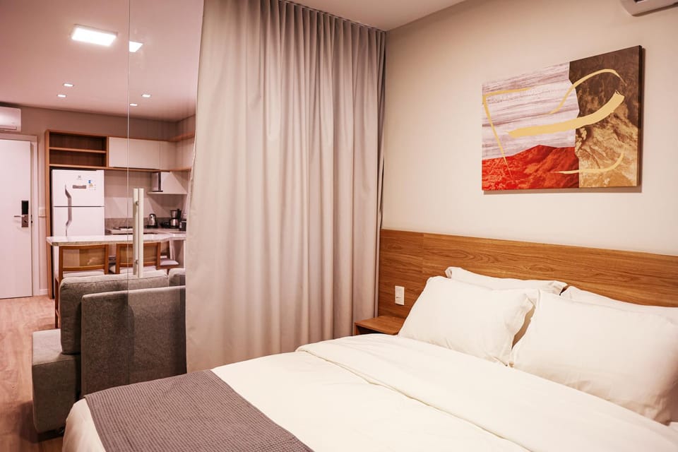 Bed, Kitchen or kitchenette, Photo of the whole room, Bedroom